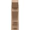 Ekena Millwork 6-in W x 20-in D x 20-in H Balboa Slat Rough Cedar Woodgrain TimberThane Outlooker, Primed Tan OUTUR060X20X20BOA24RCPR - alternate 6